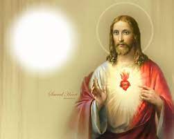 Te pedimos nos concedas que, al presentarte el devoto obsequio de nuestra piedad, le ofrezcamos también el homenaje de una digna satisfacción. Fotomontage Sagrado Corazon De Jesus Pixiz
