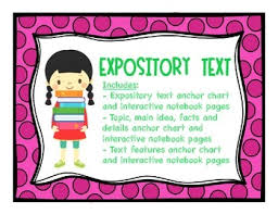 expository text text features and main idea interactive notebook pages