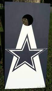 Dallas Cowboys Hand Painted Cornhole Board Dallas Cowboys Outfits Cornhole Boards Corn Hole Game