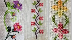 Check spelling or type a new query. Cross Stitch Flower Embroidery Designs Patterns For Bedsheet Pillow Cushion Table Cover Youtube