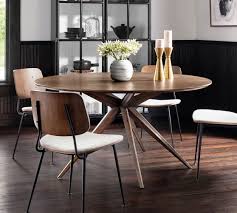 Benches allow for extra seating around a dining table because they don't have set widths, like dining room chairs. Hunter Round Dining Table Pottery Barn