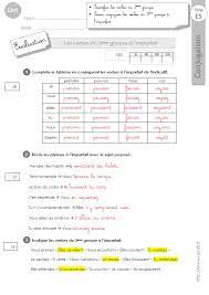 Voir plus d'idées sur le thème conjugaison cm1, conjugaison, cm1. Cm1 Evaluation 3eme Groupe Imparfait
