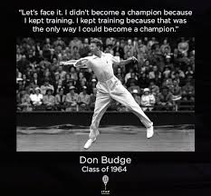 Motivation from Don Budge, who completed the first ever Grand Slam in 1938!  #tennis #ATP