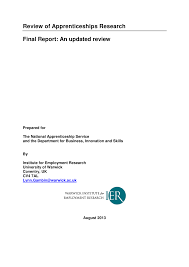 Check spelling or type a new query. Pdf Review Of Apprenticeships Research Final Report An Updated Review