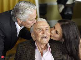 Kirk douglas, michael douglas and cameron douglas share a this famous family is getting bigger, as cameron douglas, michael douglas' first son, shared a photo with his then maybe it is very hard to distinguish because the three of them look very much alike. Kirk Douglas Private Funeral Bidding Final Farewell Michael Douglas Catherine Zeta Jones Honour Kirk During Private Funeral The Economic Times