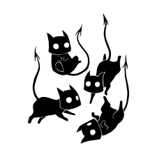 Demon Cats Cat Art Creepy Art Art