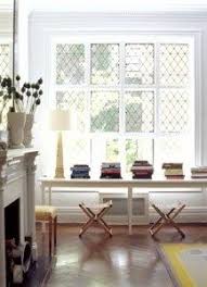 Console Table In Front Of Window House Interior Home Home Decor