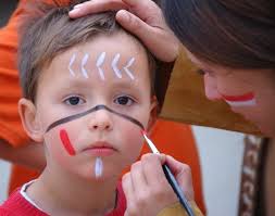 Schminken Indianer Schminken Kind Kinder Schminken Fasching Indianer