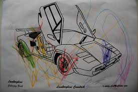 Printable coloring and activity pages are one way to keep the kids happy (or at least occupie. Coloring Countach Free Download The Lamborghini Coloring Flickr
