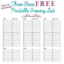 Organized Grocery List 3 Free Printable Templates Printable Grocery List Template Free Printable Grocery List Templates Grocery List Printable