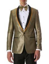 Enjoy free shipping and easy returns every day at kohl's. Mens Gold Tuxedos On Sale Peak Lapel Slim Fit Tuxedo