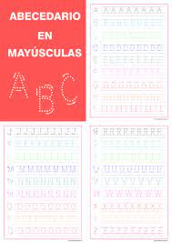 Caligrafia Con Las Letras Del Alfabeto En Mayusculas Fichas De Caligrafia