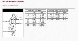 size chart dickies