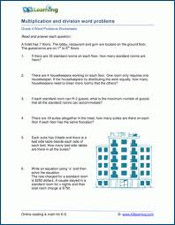 Students will apply multiplication and division to real world story problems. Mixed Multiplication And Division Word Problems For Grade 4 K5 Learning