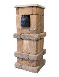 Bricks are not just for walls. Oakstone Tumbled Mailbox Mailbox Design Menards Landscape Projects