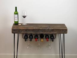 Inspired by farmhouse decor, door buffet and wine console table add the perfect rustic touch to any home furnishings. Reclaimed Console Table With Modern Wine Rack Free Shipping Etsy Modern Wine Rack Console Table Wine Rack