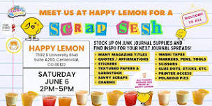 June Junk Journaling Scrap Sesh at Happy Lemon...
