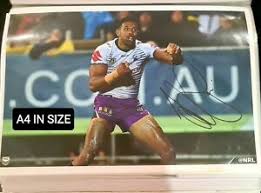 With 16 tries this legend brought melbourne. Josh Addo Carr Signed Rugby League Nrl N S W Origin Picture Poster Soo Ebay