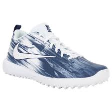 Nike Vapor Varsity Low Lx Men S Lacrosse Turf Shoes White Midnight Navy