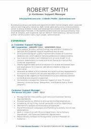 The customer services department is the major segment of any organization because it represents a company to the existing and prospective customers. Customer Support Manager Resume Samples Qwikresume