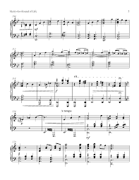 Joe Hisaishi Merry Go Round Of Life Piano Sheet Music 