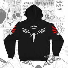 Baji's acting skills are remarkable. Hoodie Team Valhalla Tokyo Manji Anime Tokyo Revengers Manga Premium Unisex Shopee Philippines
