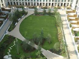 Podium Garden Athlete S Village Soft Landscape Architectuur