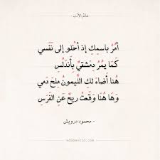 شعر محمود درويش أمر باسمك عالم الأدب Poem Quotes Arabic Poetry Arabic Books