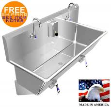 industrial wash up hand sink