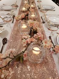 Rose Gold Table Setting Create A Beautiful Table Setting With A Rose Gold Table Runner Rose Gold P In 2020 Rose Gold Table Setting Rose Gold Table Gold Table Setting
