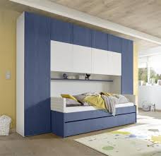Scegli il modello che ti piace di più; Cameretta A Ponte Con 2 Letti Singoli Colore Blu Outletarreda