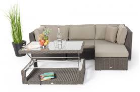 Die preisspanne bei garten lounges ist sehr breit. Outdoor Furniture With Height Adjustable Table Alicia Brown