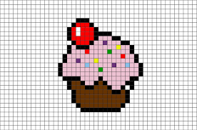 Cupcake Pixel Art Pixel Art Pattern Pixel Art Pixel Art Design