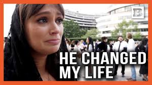 An attendee to the Charlie Kirk vigil in Washington, DC,