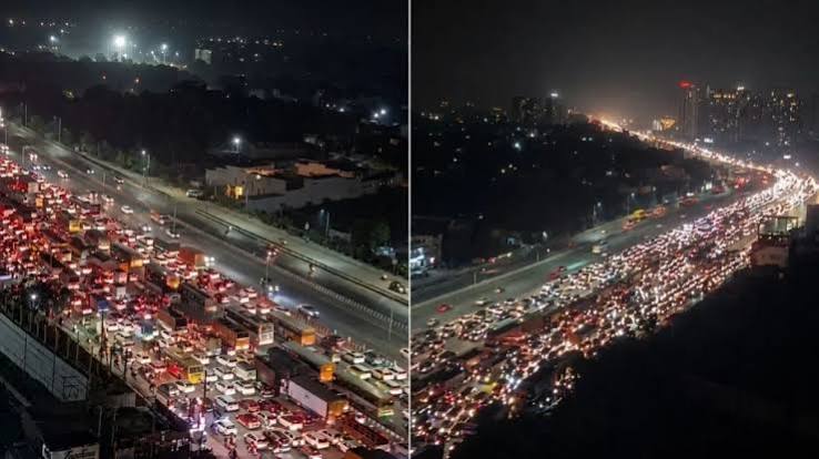गुरुग्राम से मेरठ 8 घंटे में, रक्षाबंधन की भीड़ के कारण दिल्ली-NCR में महा ट्रैफिक जाम-raksha-bandhan-delhi-meerut-expressway-jam-ncr-traffic-gurgaon-ghazipur-8-hours | Jansatta