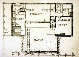 Plan Of One Unit Pueblo Ribera Court R Schindler 1923 California Modern Pueblo Schindler House