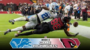 Detroit Lions vs. Arizona Cardinals Game Highlights - YouTube