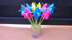 Cara membuat origami bunga tulip 3 dimensi sederhana. Cara Membuat Origami Bunga Tulip Youtube