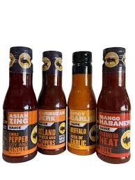 Amazon Com Buffalo Wild Wings Hot N Spicy Variety Bundle Asian Zing Caribbean Jerk Spicy Garlic Mango Habanero 12 Ounces Each Grocery Gourmet Food