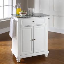 Crosley rolling kitchen cart/island with stainless steel top in white. Crosley Kitchen Islands Carts Hayneedle