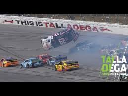 The first wreck of the afternoon came in lap 59 with william byron. Gaughan Goes Upside Down At Talladega Nascar At Talladega Superspeedway Youtube