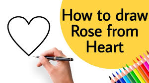 Draw a small freehand circle in the center of the page. How To Draw Rose From Heart Step By Step Easily Youtube