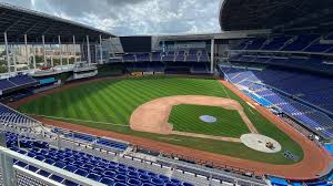 The rangers' b1k system from shaw sports turf incorporates a natural fill made of crushed coconut husks to further disperse the energy and soften hops. Miami Marlins Shaw Sports Turf