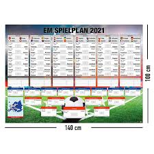 Chronologischer spielplan der em 2021 (euro 2020). Em Spielplan 2021 Fussball Xxl Europameisterschaft Deutsch Xxl Poster Jetzt Im Shop Bestellen Close Up Gmbh