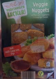Like a real chicken nugget it is less than a mouthful, not satisfying by itself, and can be. Veggie Nuggets Vegetarisch Lecker Aldi 180 G