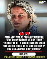 Kim Clijsters gives health update from hospital after Luxembourg exhibition  injury ⚠️ #KimClijsters