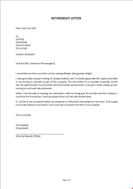 Check spelling or type a new query. Retirement Letter
