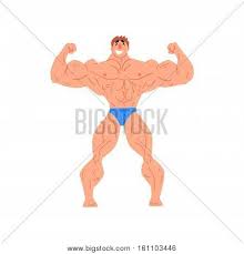 Man Bodybuilder Funny Vector Photo Free Trial Bigstock Unicorn cute and funny muscle cartoon artwork vector. man bodybuilder funny vector photo