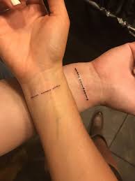Minimalist Tatoos Minimalisttattoos Couple Wrist Tattoos Friend Tattoos Couple Tattoos