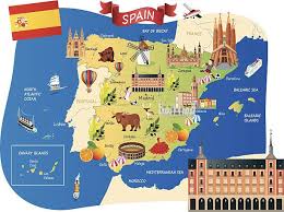 Dibujo Mapa De Espana Mapa De Espana Ibiza Isla Mapa De Europa